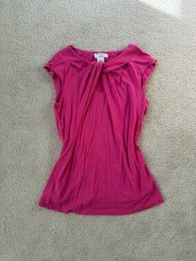 Philosophy Fuchsia Tie-Neck Cap Sleeve Camisole